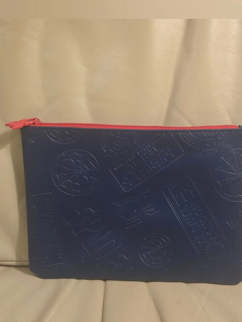 Spiderman Far From Home 2019 Blue Embossed Pencil Pouch
